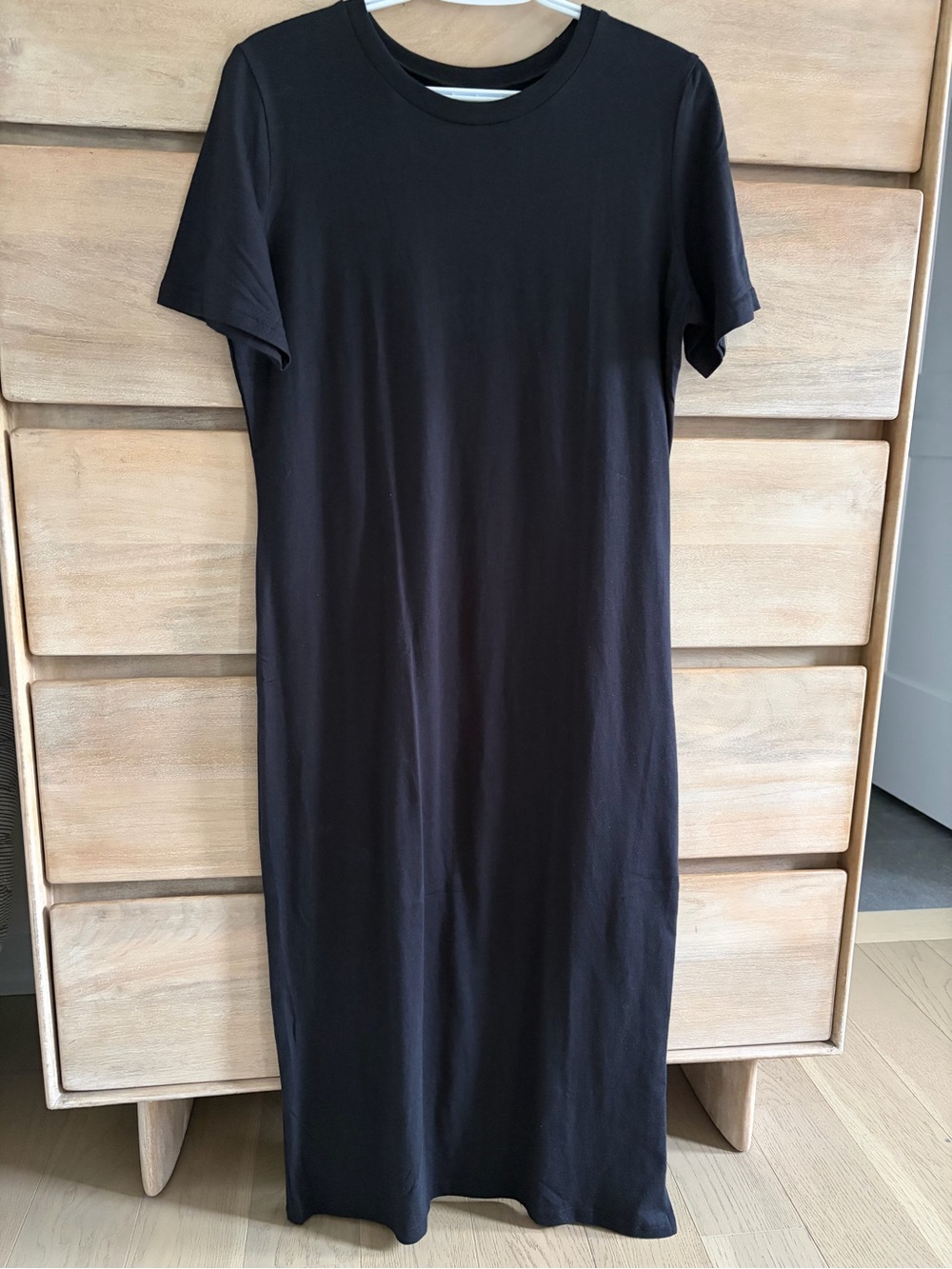 Amazon Black Short-Sleeve Maxi Dress